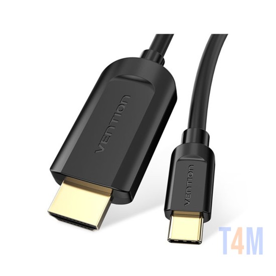 Cable Vention Tipo-C a HDMI 2m Negro